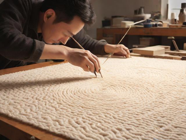 羊毛地毯制作全过程,手工羊毛地毯制作全过程