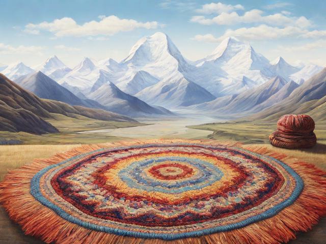 青藏高原地毯走向世界！圣源地毯靠高端定制存活，手织藏毯超珍贵