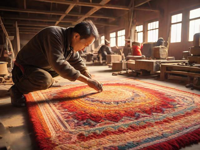 甘肃手工羊毛地毯品牌,纯手工羊毛地毯加工厂